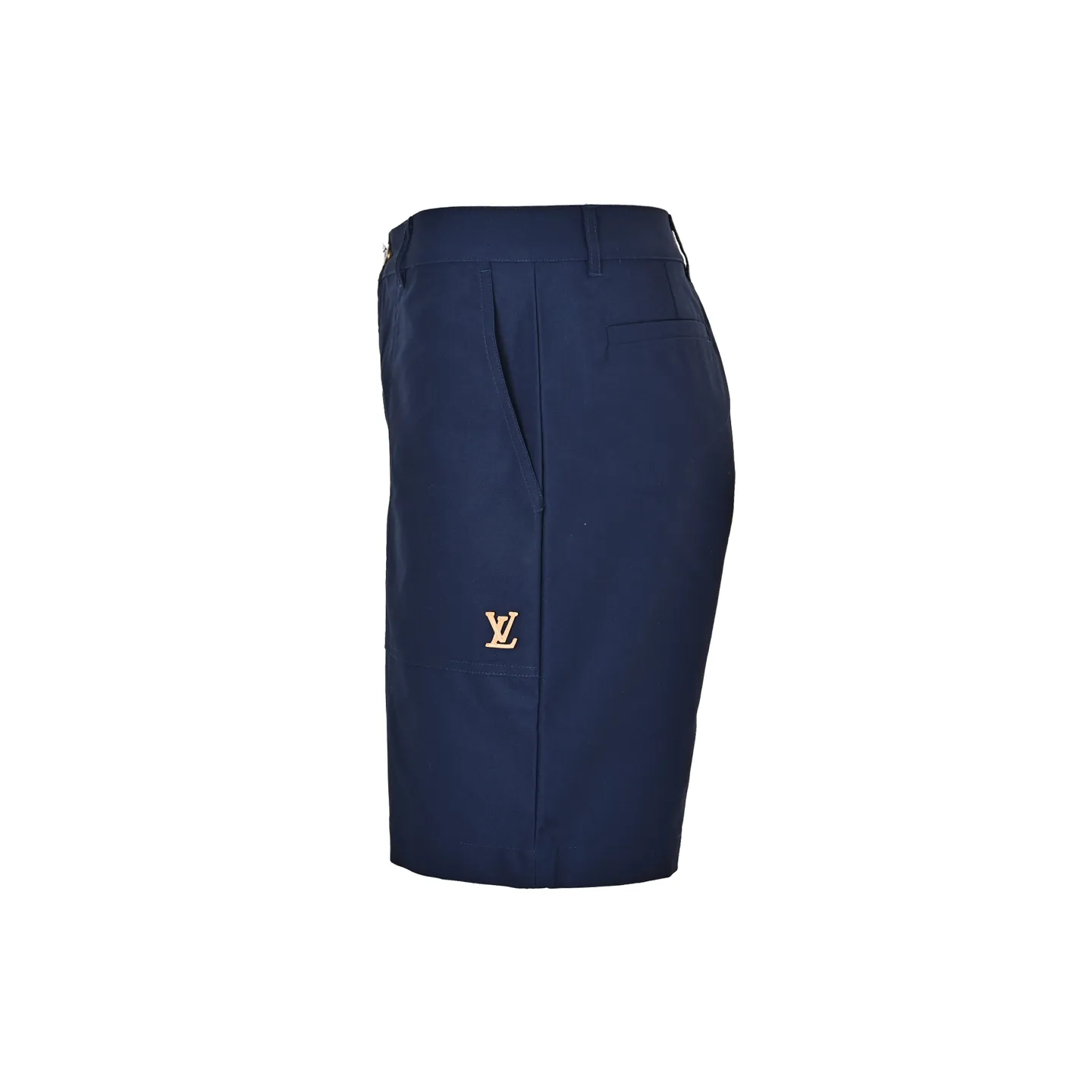 Louis Vuitton/Louis Vuitton LV logo indigo blue denim shorts